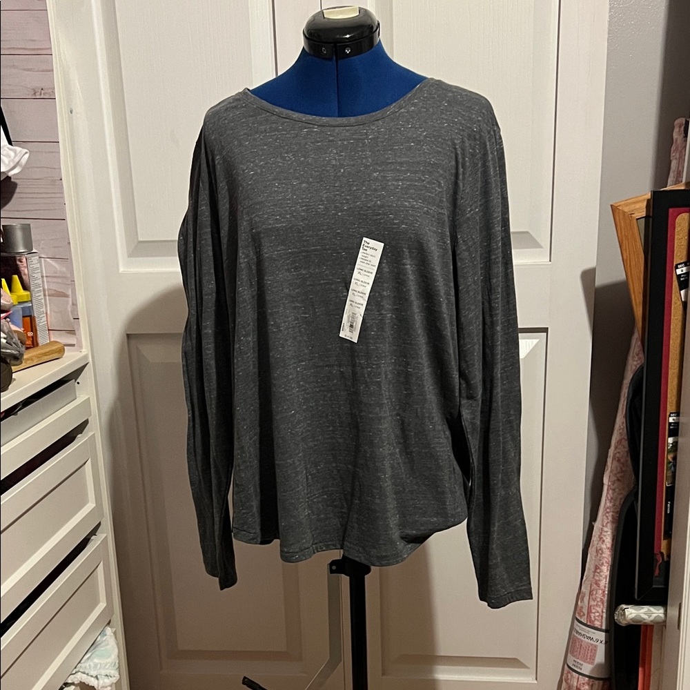 Kohl's Dark Gray Long Sleeve Women's Top